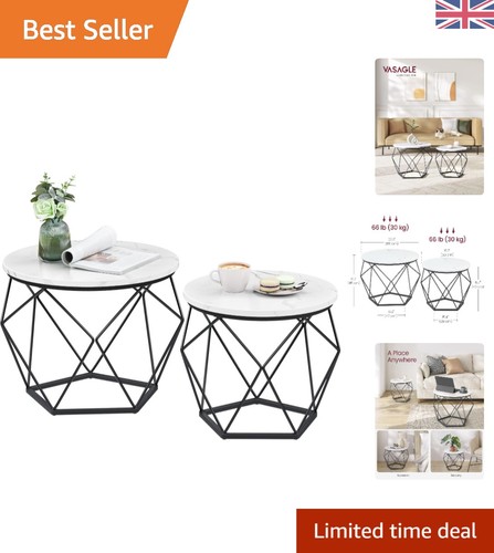 Elegant round coffee - table, set