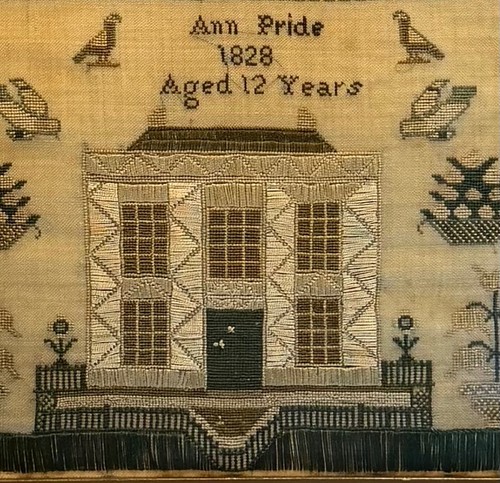 Georgian sampler antique - sampler.,