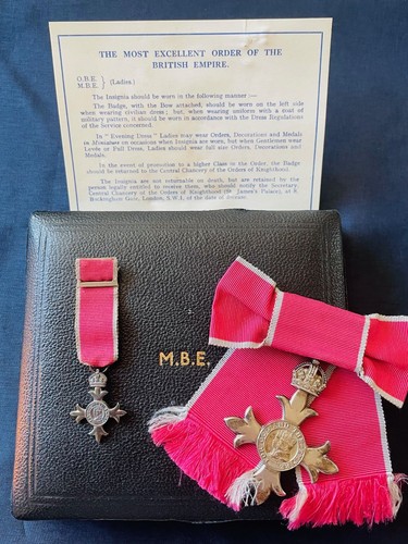 1940s hard find mbe medal - find,