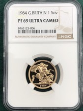 1984 Gold Proof Sovereign- NGC