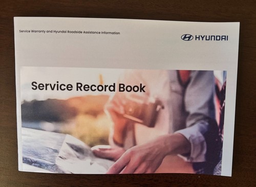 Hyundai service book stamped - book,