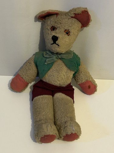 Vintage teddy bear - old, plush