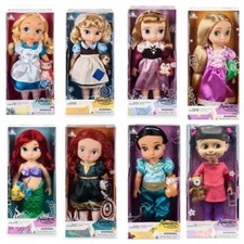 DISNEY STORE ANIMATOR PRINESS DOLLS RAPUNZEL ALICE BOO CINDRELLA ARIEL BELLE NEW