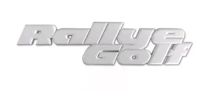 Rallye golf rear badge - badge,