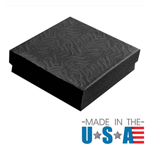 Swirl black cotton - black, filled