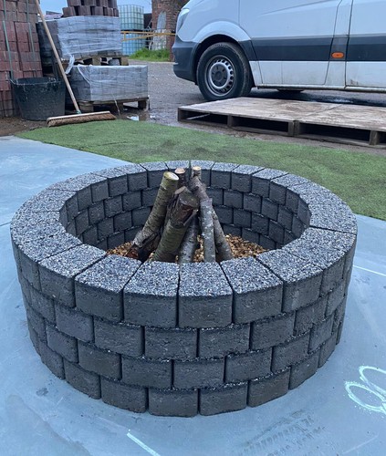 Fire pit brick kit - fire,
