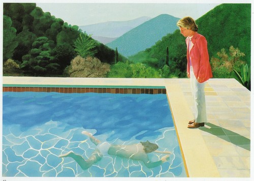 Portrait artist pool with - of,