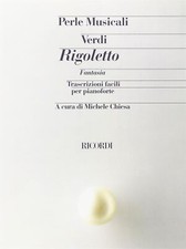 Rigoletto. Fantasia Giuseppe Verdi Piano Score Ricordi