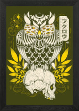 Strange Owl Framed Wall Art