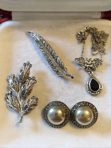 Vintage 4pc silver tone - silver,