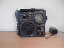 National Panasonic Cougar No.7 RF-877, FM/MW/SW 3-Band Radio, Black Good "Used"
