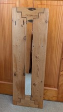 Narrow mirror pine wood - of,