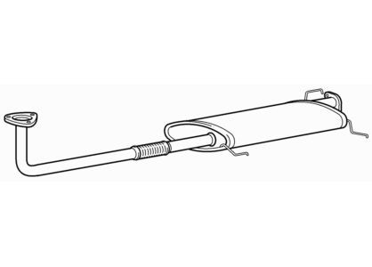 Front pipe silencer - &, for