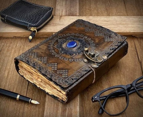 Grimoire journal leather - journal,