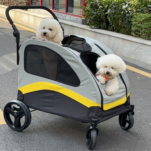 Foldable dog stroller - foldable, pet