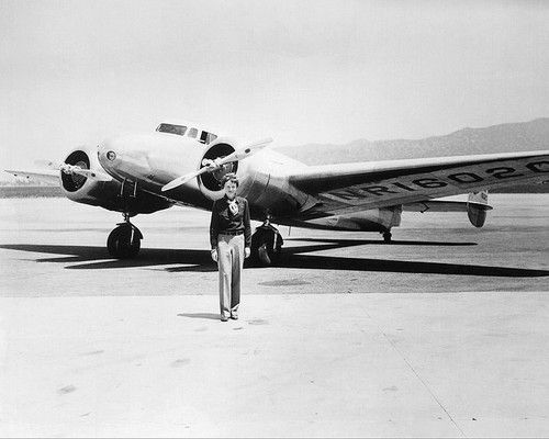 Amelia earhart with her - earhart,