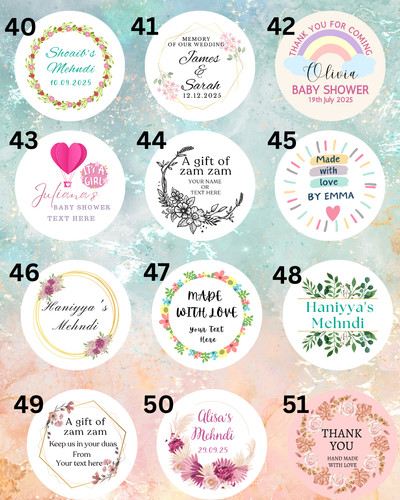 Custom round labels - custom,