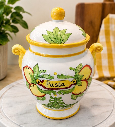 Vintage ceramic pasta - ceramic, canister