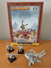 Warhammer Fantasy Orcs & Goblins Goblin Spear Chukka & 3 Crew 