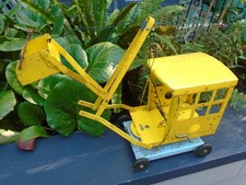 Vintage triang rare yellow crane with bucket