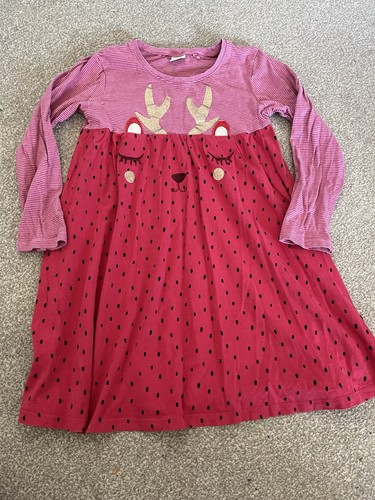 Girls reindeer christmas dress - girls,