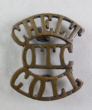 Shoulder Title CHELT/OTC/COLL Cheltenham College OTC Officer Training 1st Patt.