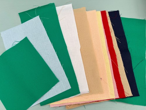 Aida offcut bundle various - aida,