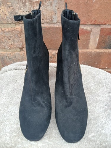 Black ankle heeled - black,