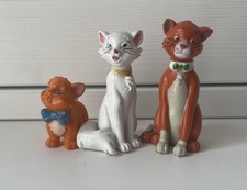Set of 3 ARISTOCATS PVC Figures:  Duchess, Thomas O'Malley and Toulouse