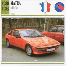 1980-1983 MATRA MURENA Sports Classic Car Photo/Info Maxi Card
