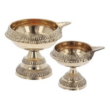 Brass diya kuber deepak oil - kuber,
