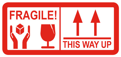 Fragile this way - -, up