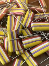 50 x Mullard Tropical Fish 0.47uF 470nF  10% 250v Capacitor New Old Stock - PC92