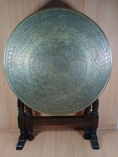 Vintage Brass Round Occasional