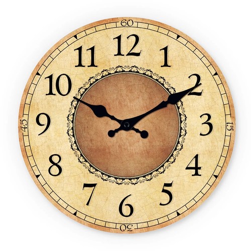 Vintage wooden wall - wall, clock
