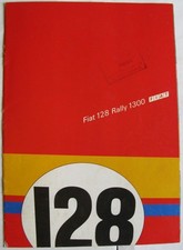FIAT 128 Rally 1300 Car Sales Brochure c1973 #3634 German text