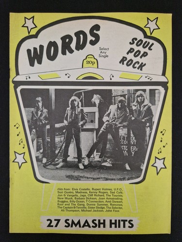 Words record song book - -,