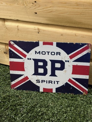 Motor spirit steel sign 12 - bp,