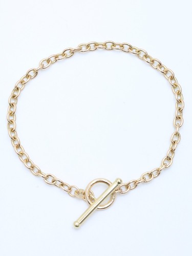 9ct yellow solid gold - gold, t-bar