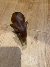 Small wooden elephant with