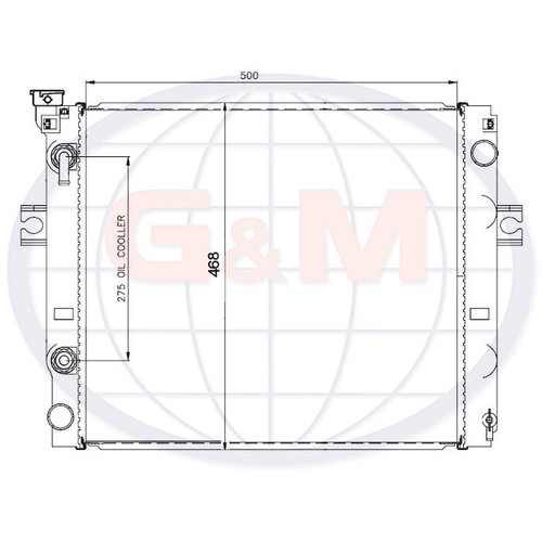 Radiator for toyota - radiator, tailift