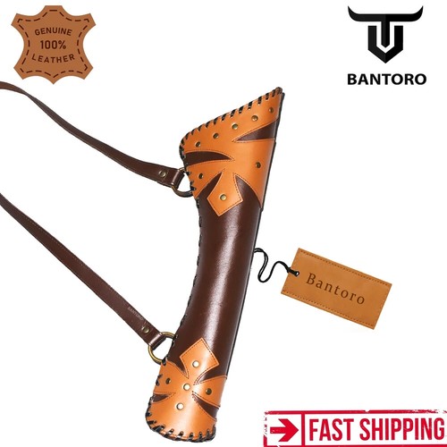 Brown leather traditional - brown,