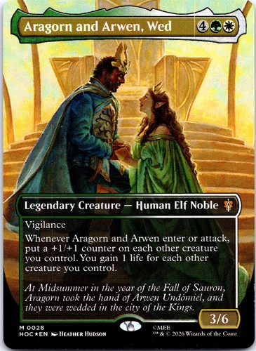 Aragorn and arwen wed - aragorn, arwen,