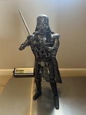 Darth Vader Style Figure 25-30 years old - Vintage Handcrafted Metal Sculpture 