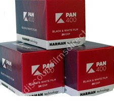 3 x Kentmere  Pan (BY ILFORD) 400 35mm 24exp B&W CAMERA FILM