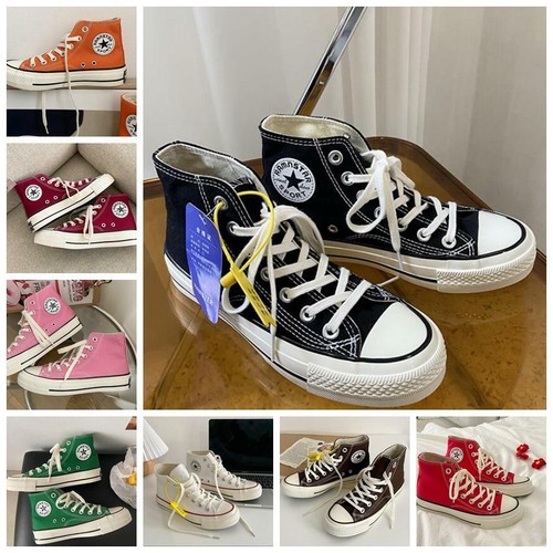 New womens canvas shoes high - new,