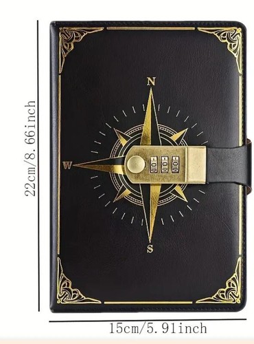 Notebook with lock - a5,