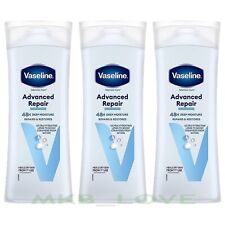 3 x Vaseline Advanced Repair Body Lotion, Intensive Care Heals dry skin 400ml