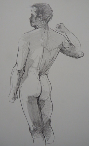 Pencil drawing male - pencil,