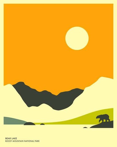 Poster rocky mountain - poster,